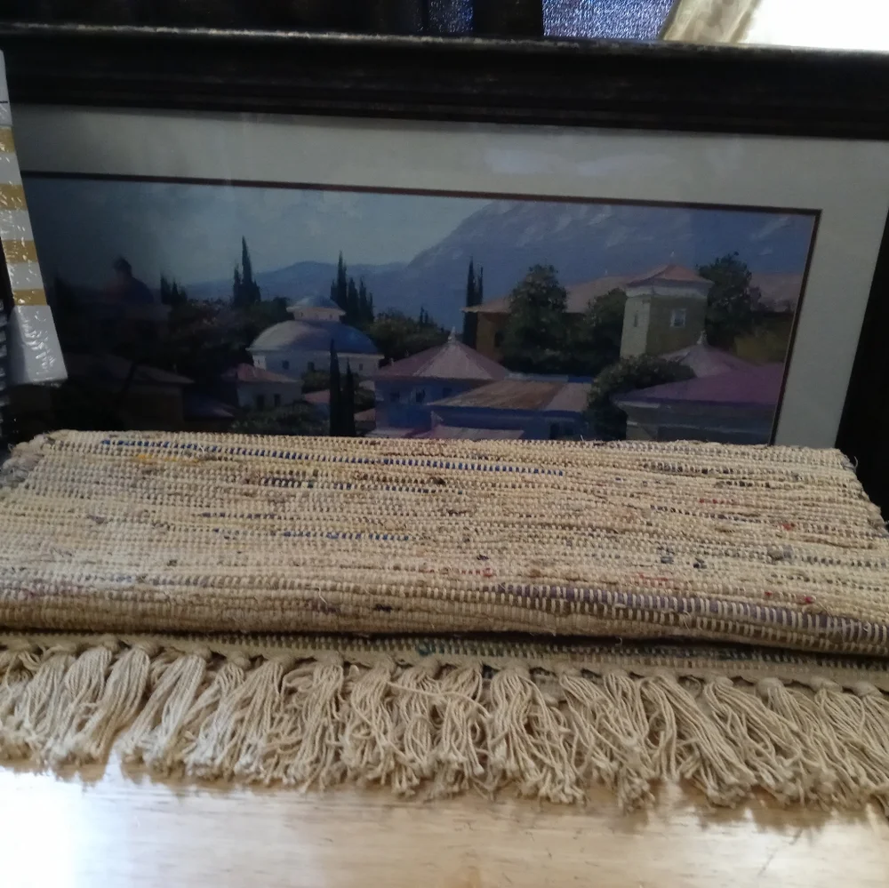 🌅🏫 2 Gallic Artisan Cotton Rugs 🆕🏬 22